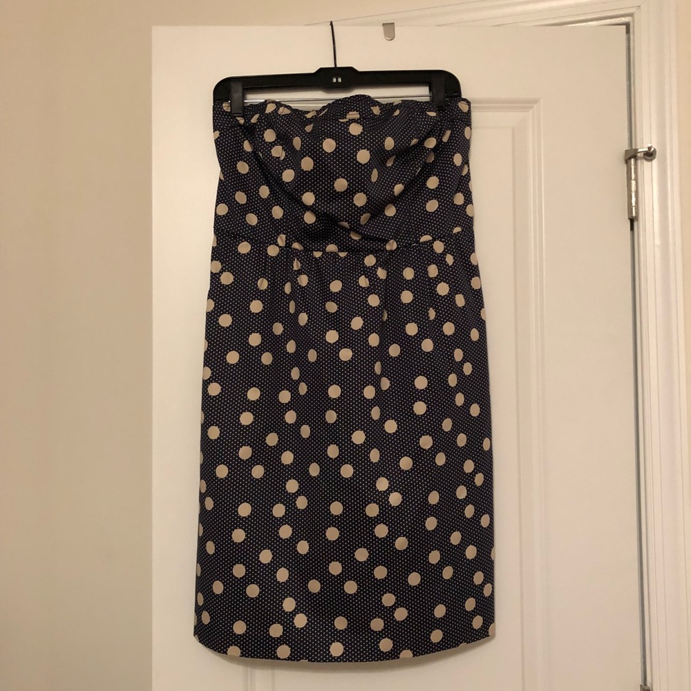 Polka-Dot Strapless Dress!!